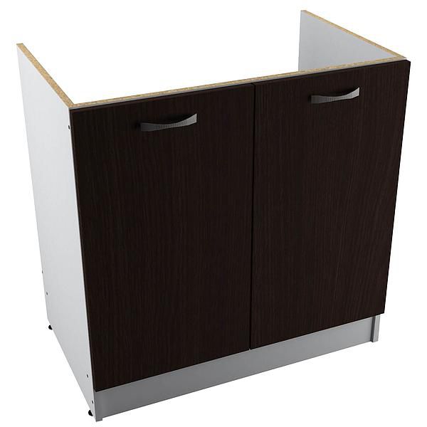 Masca chiuveta START 80x80x50 - Fronturi: PAL Wenge - Manere: Satin