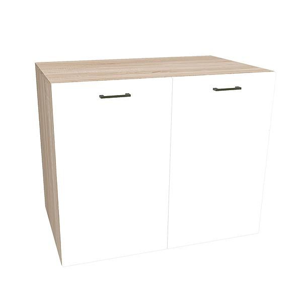 Comoda JUMBO 1 raft 90x85x43 - Carcasa: PAL Sonoma - Fete: PAL Alb 1