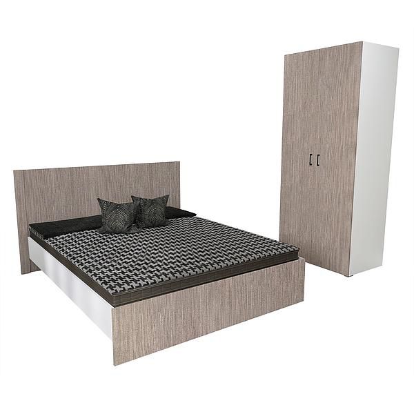 Set JUMBO (J65 + J4) - Carcasa: PAL Alb - Fete: PAL Greige Tessea - Tablie: Netapitata