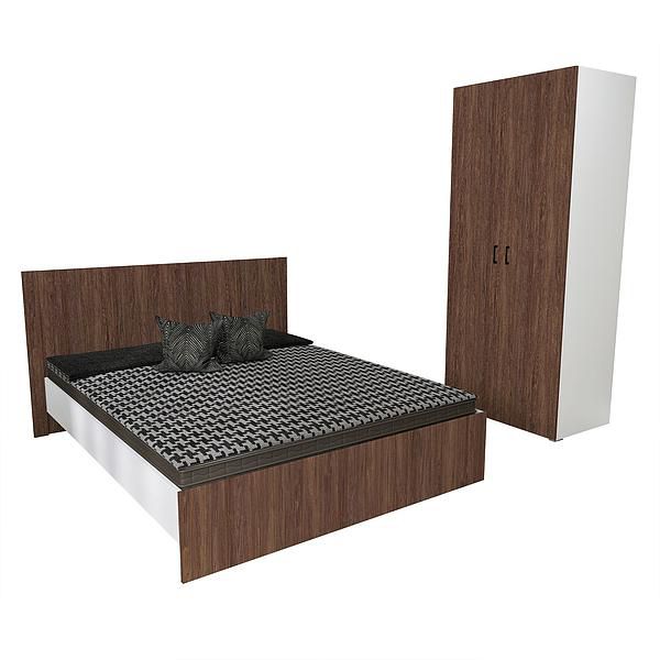 Set JUMBO (J65 + J4) - Carcasa: PAL Alb - Fete: PAL Lemn Antichizat 08 - Tablie: Netapitata