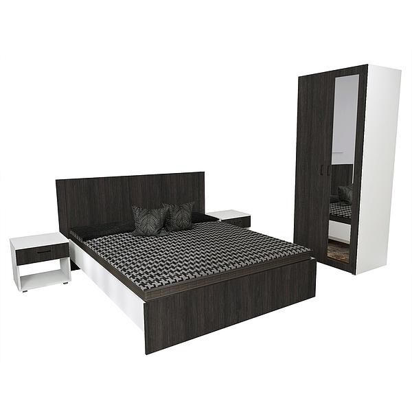 Set JUMBO (J64 + 2xJ51 + J4 + O) - Carcasa: PAL Alb - Fete: PAL Lemn Antracit 1 - Tablie: Netapitata