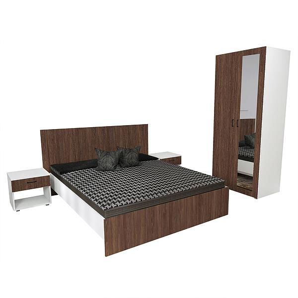 Set JUMBO (J64 + 2xJ51 + J4 + O) - Carcasa: PAL Alb - Fete: PAL Lemn Antichizat 08 - Tablie: Netapitata