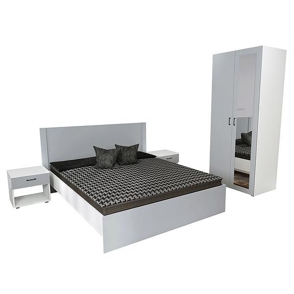 Set JUMBO (J64 + 2xJ51 + J4 + O) - Carcasa: PAL Alb - Fete: PAL Gri Piatra - Tablie: Netapitata