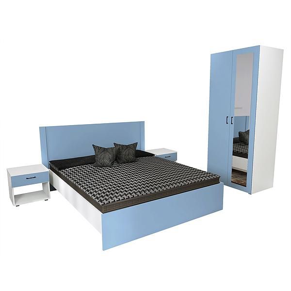 Set JUMBO (J65 + 2xJ51 + J4 + O) - Carcasa: PAL Alb - Fete: PAL Surf Blue - Tablie: Netapitata