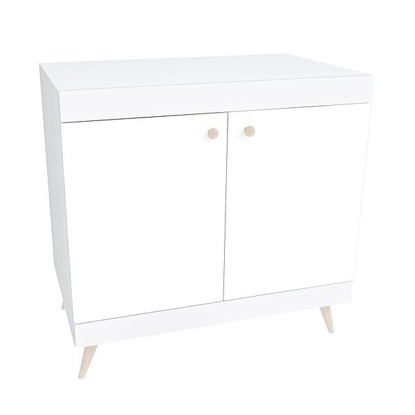 Comoda scandinava THOR 1 raft 90x89x57 - Carcasa: PAL Alb - Fete: PAL Alb 1