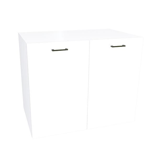 Comoda JUMBO 1 raft 90x73x57 - Carcasa: PAL Alb - Fete: PAL Gri Piatra