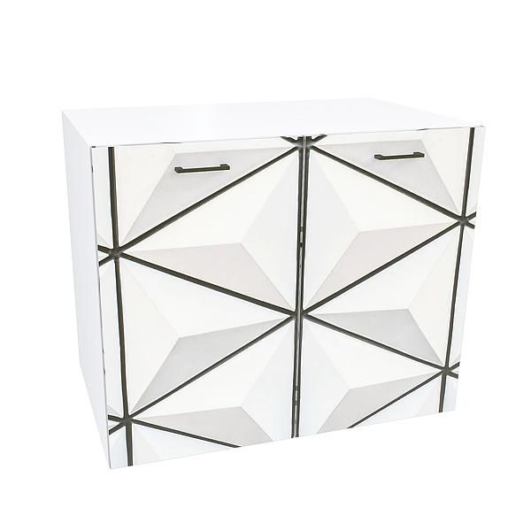 Comoda JUMBO 1 raft 90x73x57 - Carcasa: PAL Alb - Fete: PAL Printat