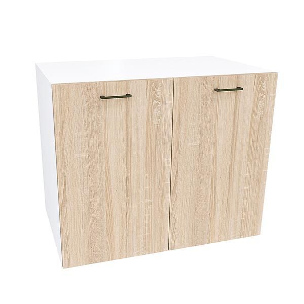 Comoda JUMBO 1 raft 90x73x57 - Carcasa: PAL Alb - Fete: PAL Sonoma 1