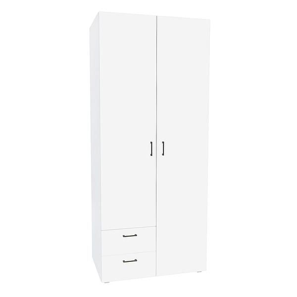 Dulap JUMBO 6 rafturi 90x211x57 - Carcasa: PAL Alb - Fete: PAL Alb 1