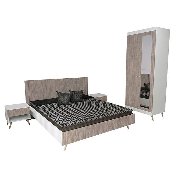 Set scandinav THOR (T65 + 2xT51 + T4 + O) - Carcasa: PAL Alb - Fete: PAL Greige Tessea - Tablie: Netapitata