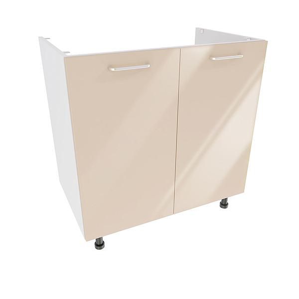 Masca chiuveta 2 usi DOMINO 80X82X53 - Fete: MDF Lucios Crem