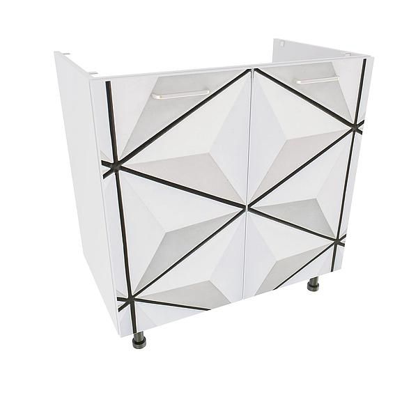 Masca chiuveta 2 usi DOMINO 80X82X53 - Fete: PAL Printat