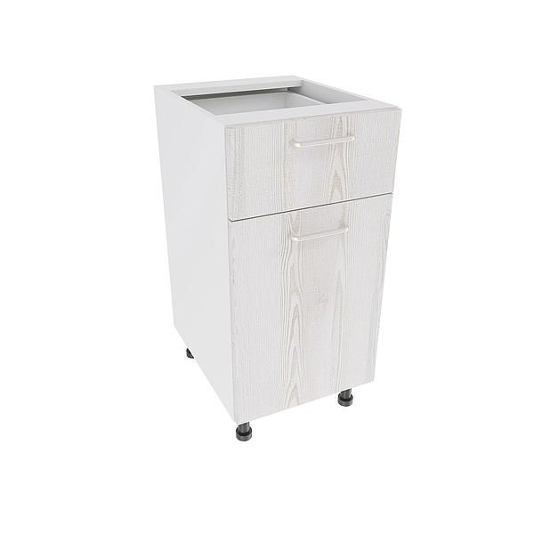 Corp baza 1 usa si 1 sertar DOMINO 40X82X53 - Fete: PAL Pin Alb 08