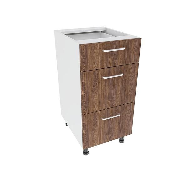 Corp baza 3 sertare DOMINO 40X82X53 - Fete: PAL Lemn Antichizat 08