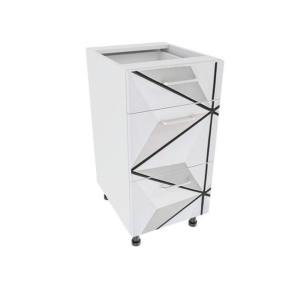 Corp baza 3 sertare DOMINO 40X82X53 - Fete: PAL Printat