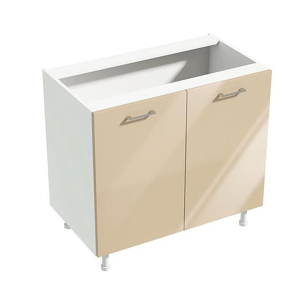 Corp baza 2 usi CHARM 90X84X54.3 - Fete: MDF Lucios Crem