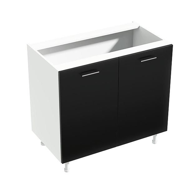 Corp baza 2 usi CHARM 90X84X54.3 - Fete: PAL Negru Fumuriu