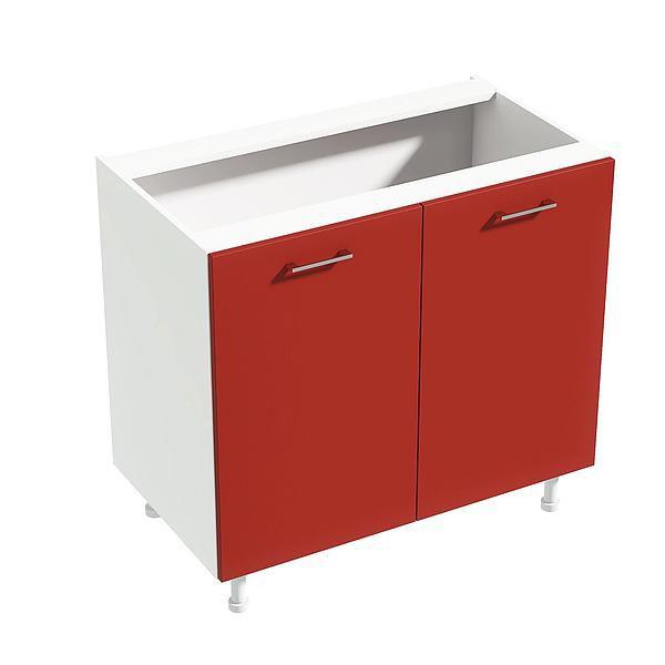 Corp baza 2 usi CHARM 90X84X54.3 - Fete: PAL Rosu Ceramic