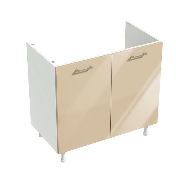 Masca chiuveta 2 usi CHARM 90x84x54.3 - Fete: MDF Lucios Crem