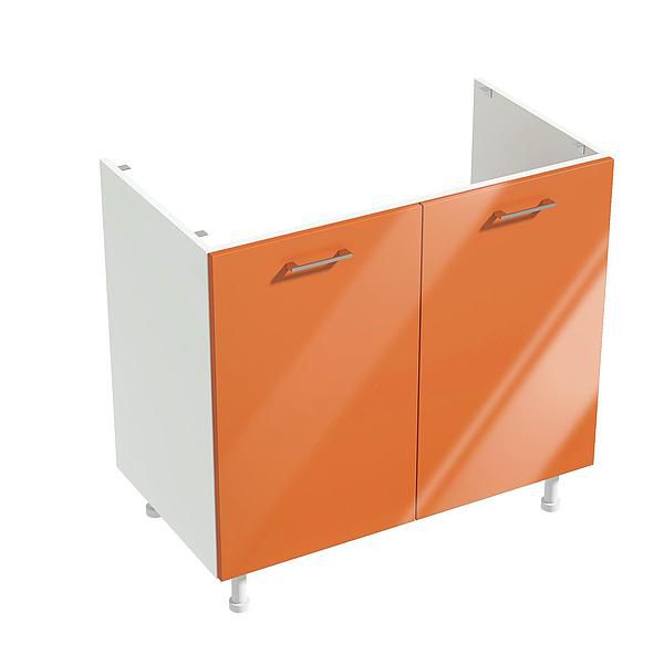 Masca chiuveta 2 usi CHARM 90x84x54.3 - Fete: MDF Lucios Orange