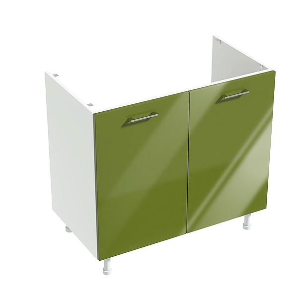 Masca chiuveta 2 usi CHARM 90x84x54.3 - Fete: MDF Lucios Verde