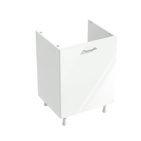 Masca chiuveta 1 usa CHARM 60x84x54.3 - Fete: MDF Lucios Alb