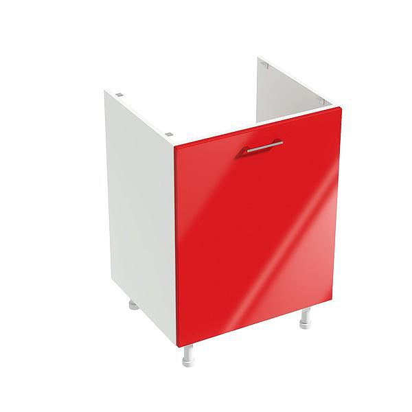 Masca chiuveta 1 usa CHARM 60x84x54.3 - Fete: MDF Lucios Rosu