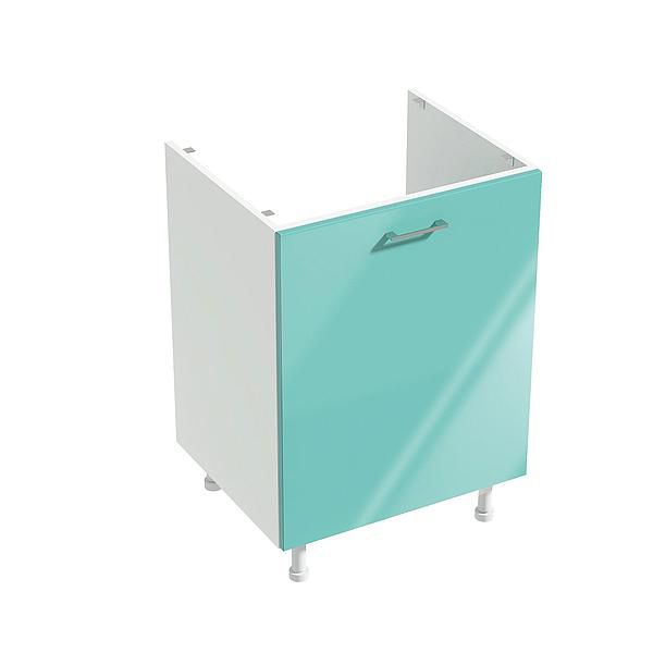 Masca chiuveta 1 usa CHARM 60x84x54.3 - Fete: MDF Lucios Turcoaz