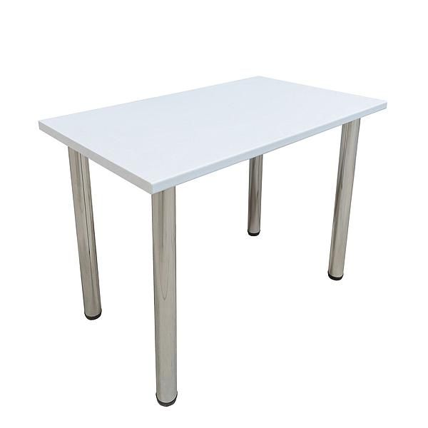 Masa de bucatarie FOOD 10, blat termorezistent, 105x60x75cm - Blat masa: Alb perlat