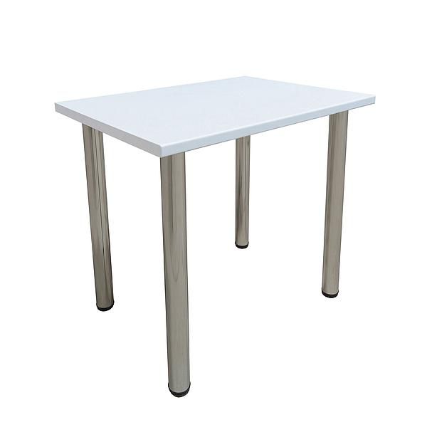 Masa de bucatarie FOOD 13, blat termorezistent, 90x60x75cm - Blat masa: Alb perlat