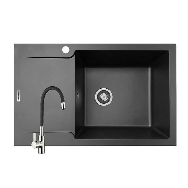 SET CHIUVETA SMC MAGNIFICA 1B 1D & BATERIE FLESSI BLACK (790x500mm) DREAPTA - 29145206FLS