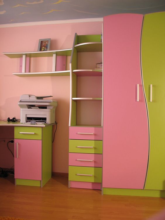Camera Tineret Pink&Green
